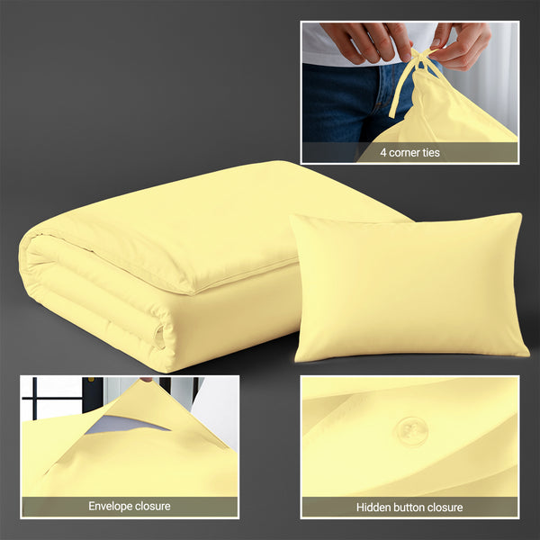 Premium 400 Thread Count 100% Cotton Crib Duvet Cover Set