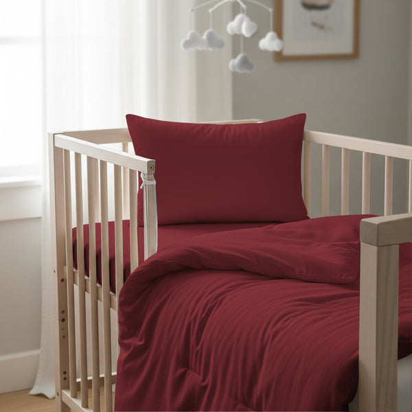 Premium 400 Thread Count 100% Cotton Crib Duvet Cover Set