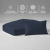 Dark blue crib duvet cover 100x135 cm 400 thread count mercerized combed cotton chemical free smooth and lightweight