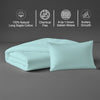 Ice aqua crib duvet cover 100x135 cm 400 thread count mercerized combed cotton chemical free smooth and lightweight