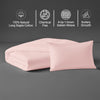Light pink crib duvet cover 100x135 cm 400 thread count mercerized combed cotton chemical free smooth and lightweight