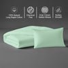 Mint green crib duvet cover 100x135 cm 400 thread count mercerized combed cotton chemical free smooth and lightweight