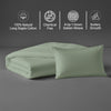Sea foam crib duvet cover 100x135 cm 400 thread count mercerized combed cotton chemical free smooth and lightweight