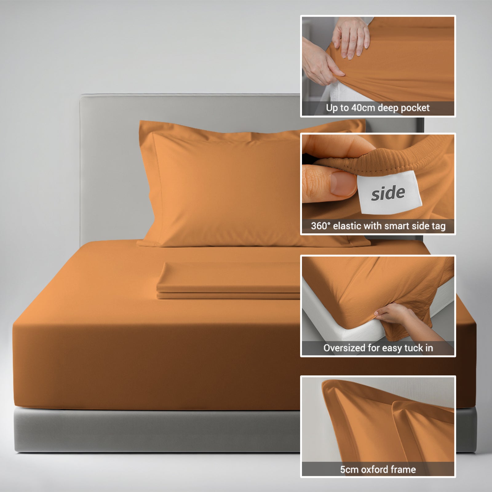 Premium 400 Thread Count 100% Cotton Sheet Set (3PC)