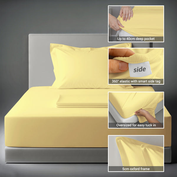 Premium 400 Thread Count 100% Cotton Sheet Set (3PC)