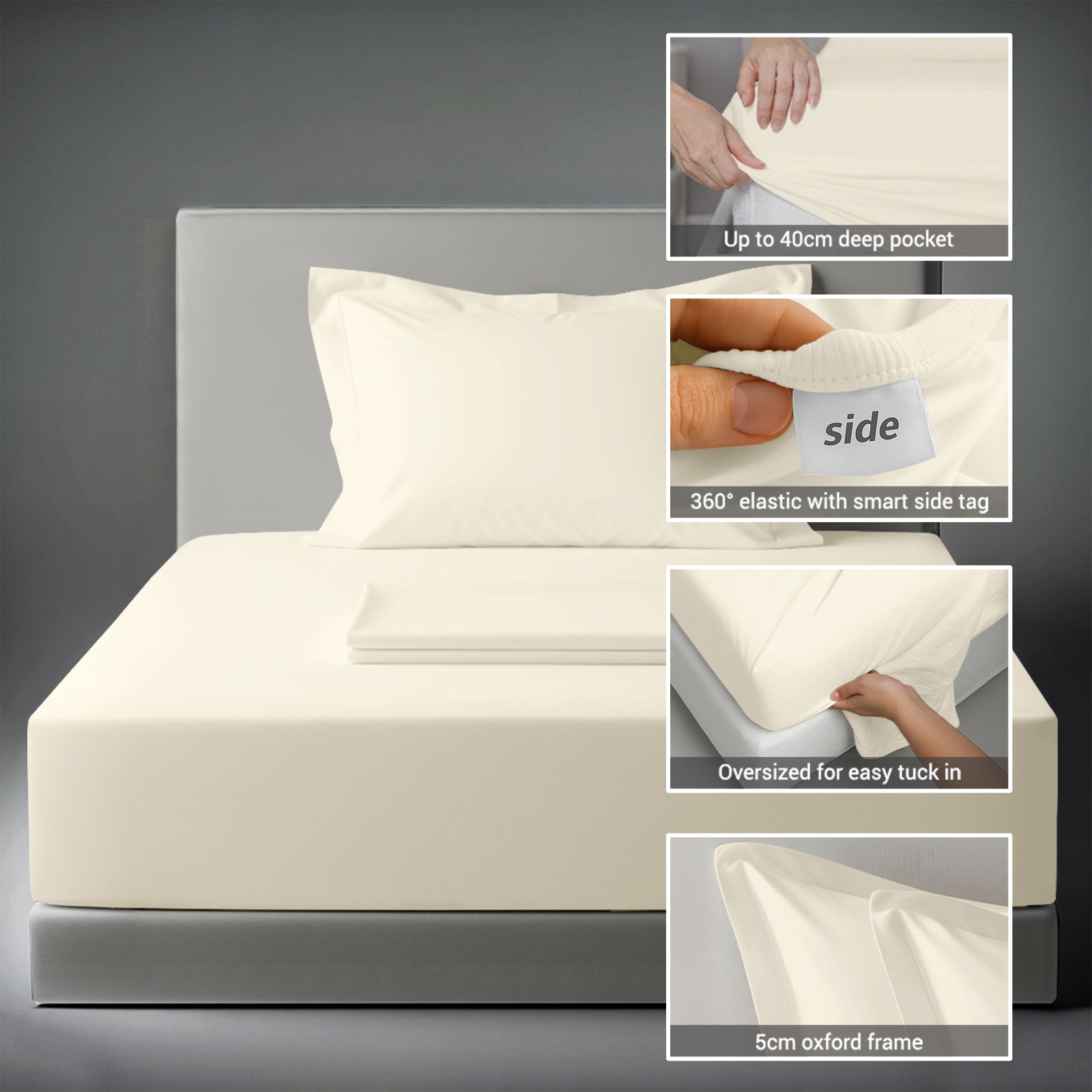 Premium 400 Thread Count 100% Cotton Sheet Set (3PC)