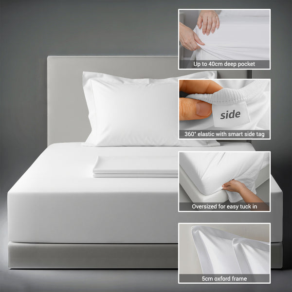 Premium 400 Thread Count 100% Cotton Bed Sheet Set