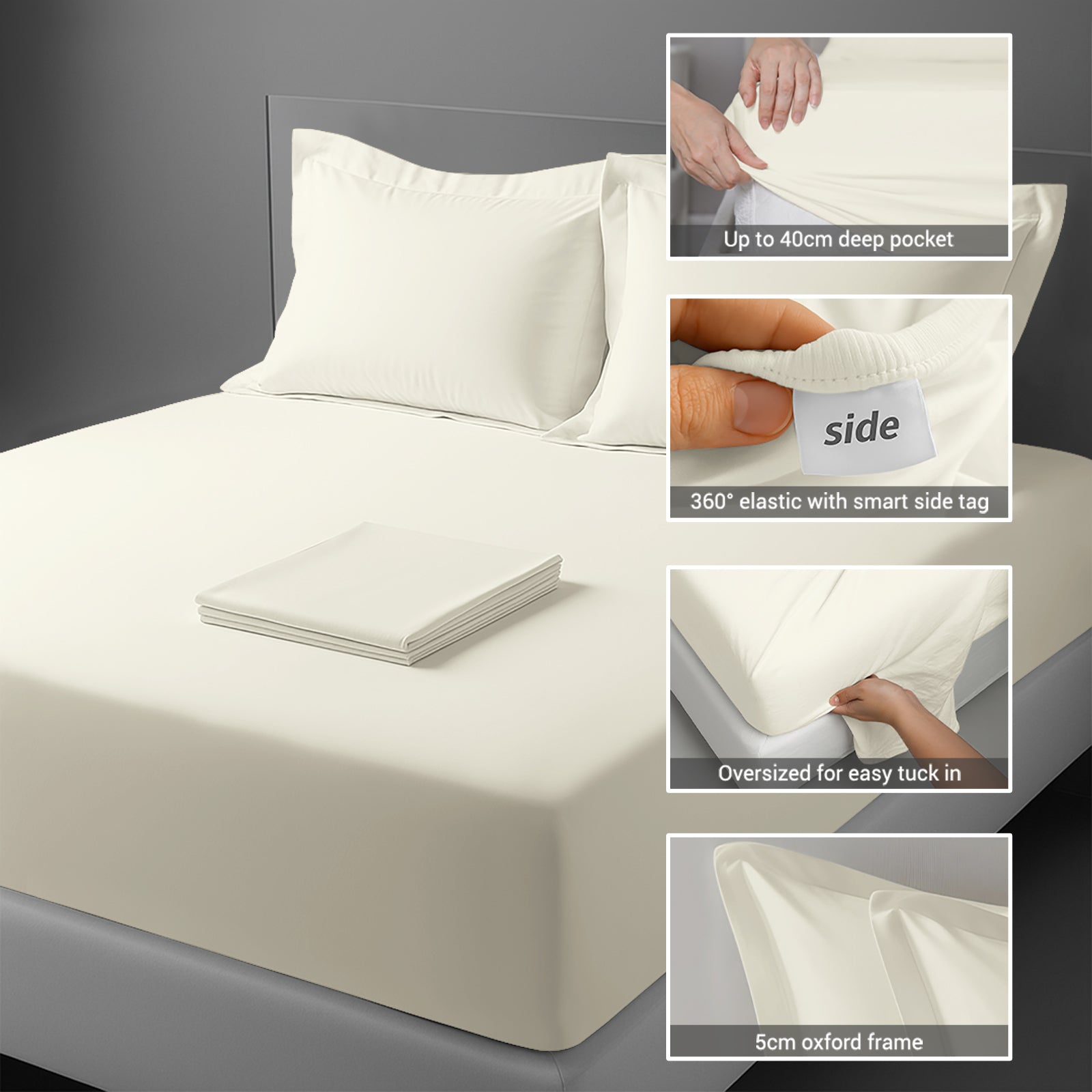 Premium 400 Thread Count 100% Cotton Sheet Set (4PC)