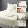 400 thread count bed sheet set super king size off white cotton 4 piece with 40cm deep pockets and SmartSide tag