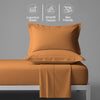 400 thread count king size 100 cotton sheet set apricot orange soft and sweat wicking 4 piece