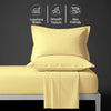 400 thread count super king size 100 cotton sheet set mellow yellow soft and sweat wicking 4 piece