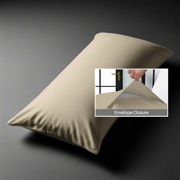 Premium 400 Thread Count 100% Cotton Body  Pillowcase (1 PC) - USA