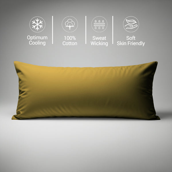 Premium 400 Thread Count 100% Cotton Body  Pillowcase (1 PC) - USA