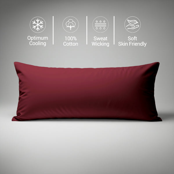 Premium 400 Thread Count 100% Cotton Body  Pillowcase (1 PC) - USA