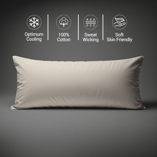 Premium 400 Thread Count 100% Cotton Body  Pillowcase (1 PC) - USA