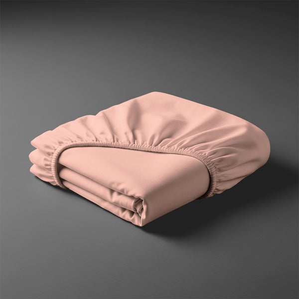 Pizuna baby cot bed with Misty Rose cotton fitted sheet 40x90 cm