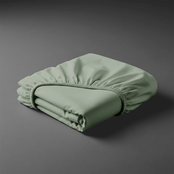 Pizuna baby cot bed with Sea Foam cotton fitted sheet 40x90 cm