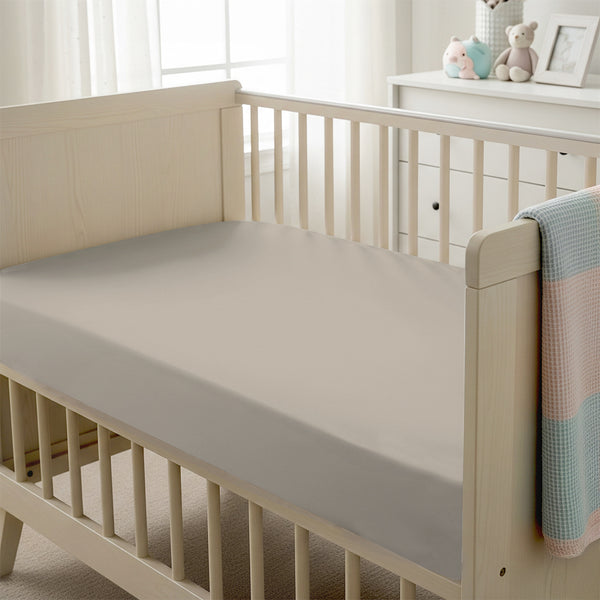 Premium 400 Thread Count 100% Cotton Cot Fitted Sheet
