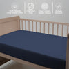 Premium 400 Thread Count 100% Cotton Cot Fitted Sheet