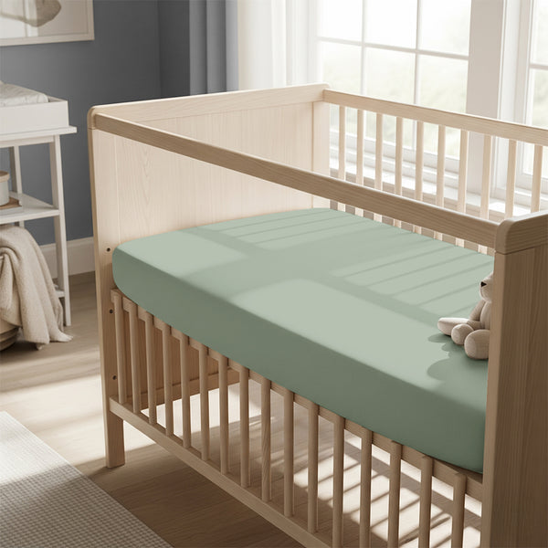 Premium 400 Thread Count 100% Cotton Crib Travel Fitted Sheet
