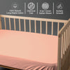 Premium 400 Thread Count 100% Cotton Crib Fitted Sheet