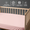 Premium 400 Thread Count 100% Cotton Crib Fitted Sheet