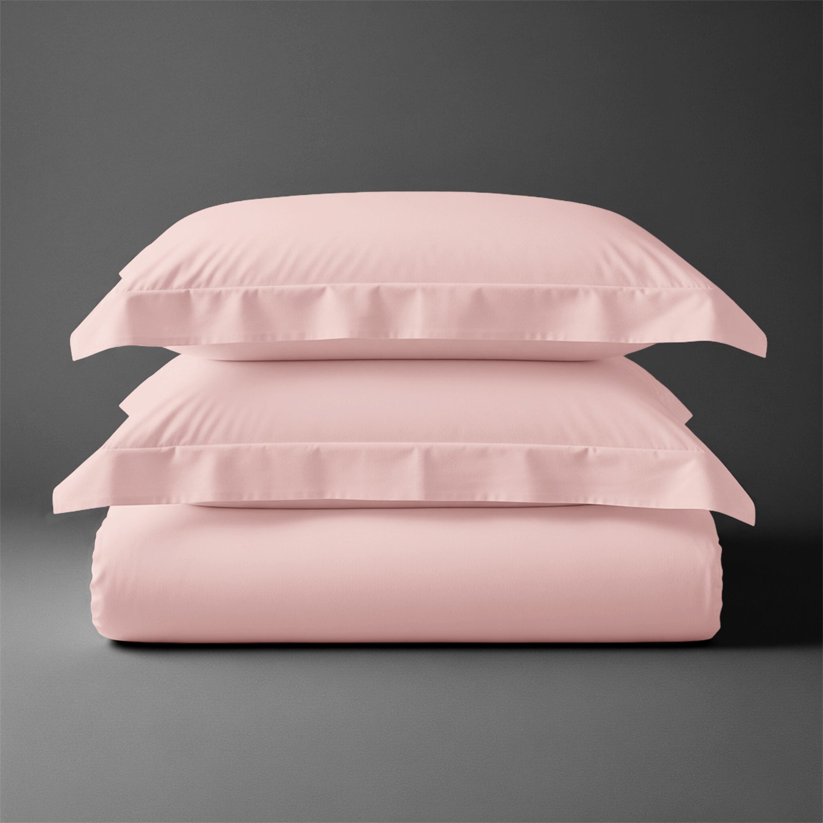 King size cotton duvet cover set Light pink Pizuna Linens durable and breathable
