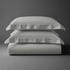 Folded Pizuna cotton percale king cover double size silver 100 percent long staple combed cotton 3 piece
