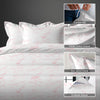 Carrara marble pink king size 400 thread count cotton duvet cover with hidden button closure corner ties and Oxford pillowcases