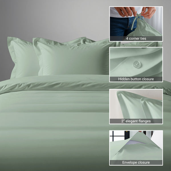 Royale 1000 Thread Count 100% Cotton Duvet Cover Set - USA KING