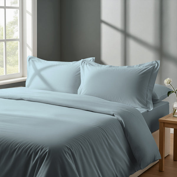 Percale 100% Cotton Duvet Cover Set - USA QUEEN