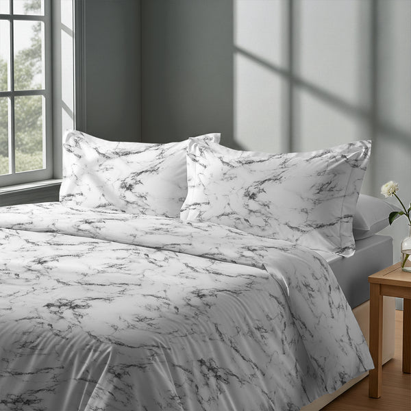 Premium 400 Thread Count 100% Cotton Duvet Cover Set - USA FULL