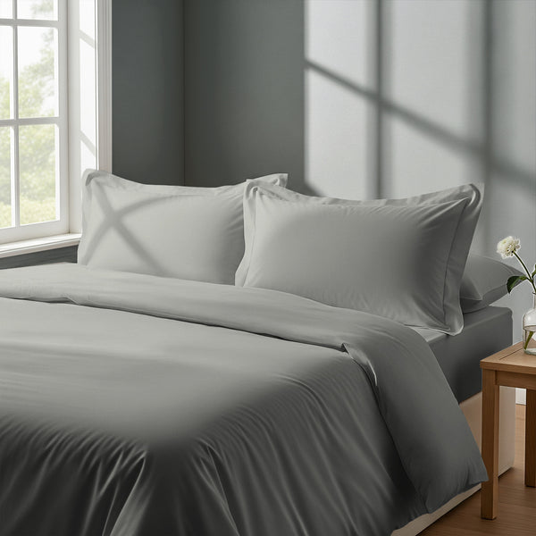Percale 100% Cotton Duvet Cover Set - USA KING