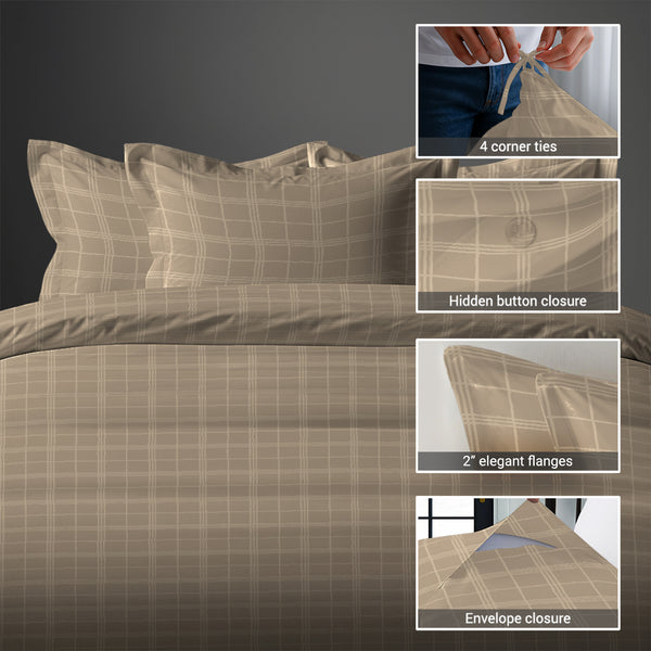 Premium 300 Thread Count 100% Cotton Duvet Cover Set - USA TWIN