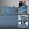 Premium 400 Thread Count 100% Cotton Duvet Cover Set - USA TWIN