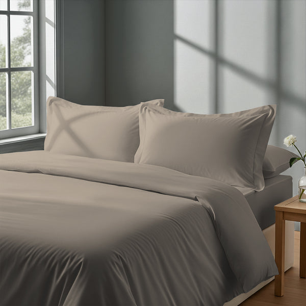 Deluxe 600 Thread Count 100% Cotton Duvet Cover Set - USA QUEEN