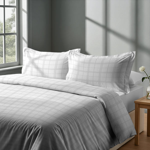 Premium 300 Thread Count 100% Cotton Duvet Cover Set - USA QUEEN