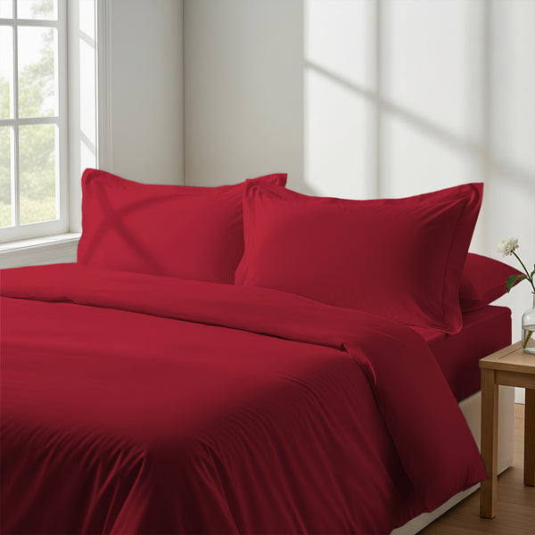 Premium 400 Thread Count 100% Cotton Duvet Cover Set - USA QUEEN
