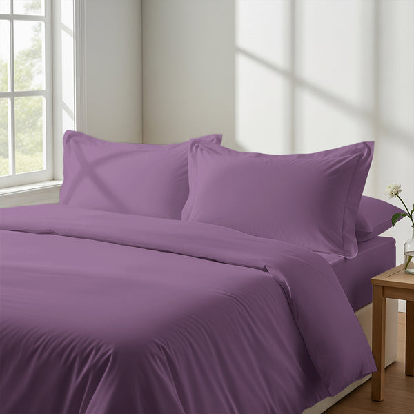 Premium 400 Thread Count 100% Cotton Duvet Cover Set - USA KING