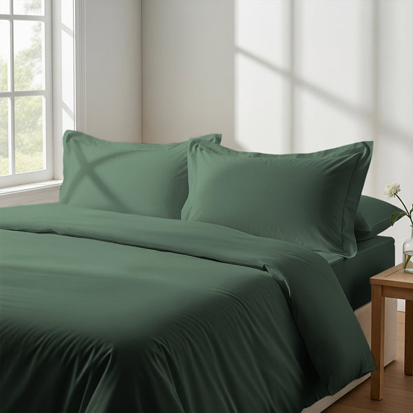 Premium 400 Thread Count 100% Cotton Duvet Cover Set - USA FULL