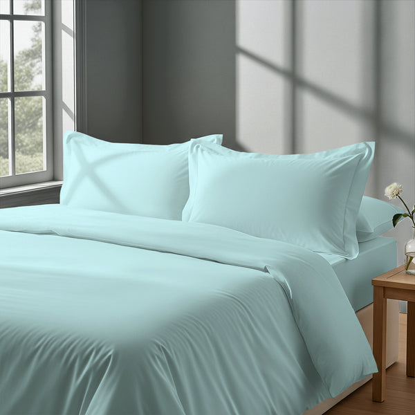 Premium 400 Thread Count 100% Cotton Duvet Cover Set - USA TWIN