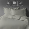 Deluxe 600 Thread Count 100% Cotton Duvet Cover Set - USA QUEEN