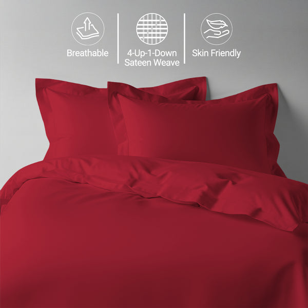 Premium 400 Thread Count 100% Cotton Duvet Cover Set - USA FULL