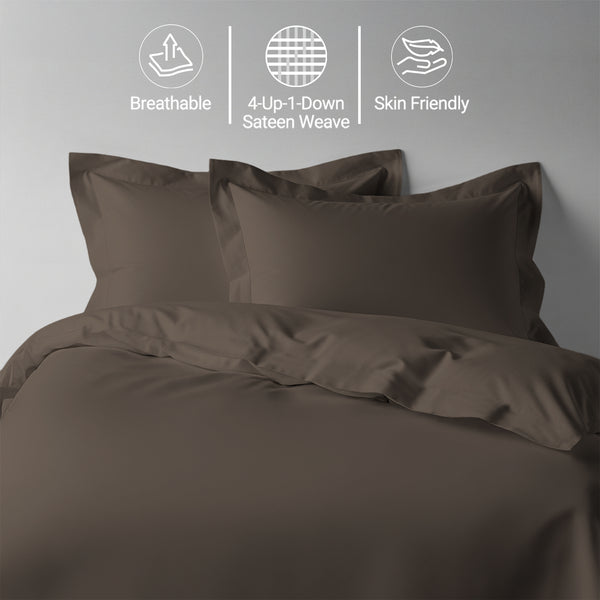 Premium 400 Thread Count 100% Cotton Duvet Cover Set - USA KING
