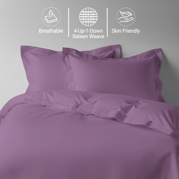 Premium 400 Thread Count 100% Cotton Duvet Cover Set - USA FULL