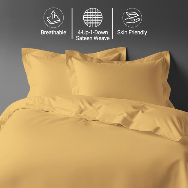 Premium 400 Thread Count 100% Cotton Duvet Cover Set - USA FULL