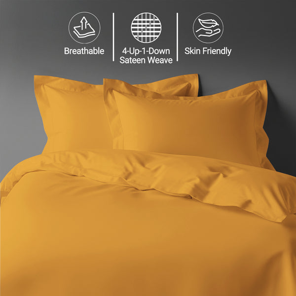 Premium 400 Thread Count 100% Cotton Duvet Cover Set - USA FULL
