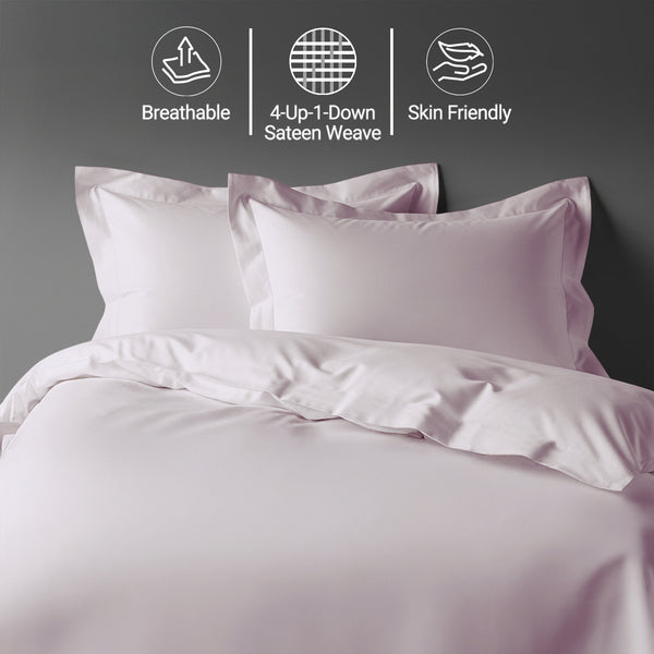 Premium 400 Thread Count 100% Cotton Duvet Cover Set - USA QUEEN