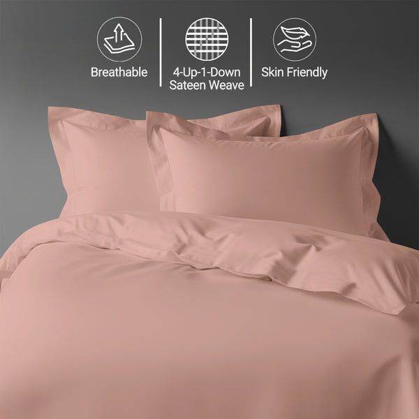 Premium 400 Thread Count 100% Cotton Duvet Cover Set - USA QUEEN
