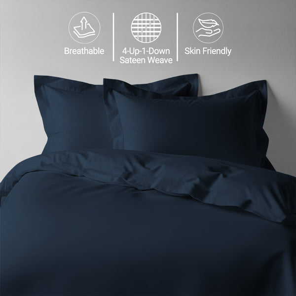 Premium 400 Thread Count 100% Cotton Duvet Cover Set - USA KING